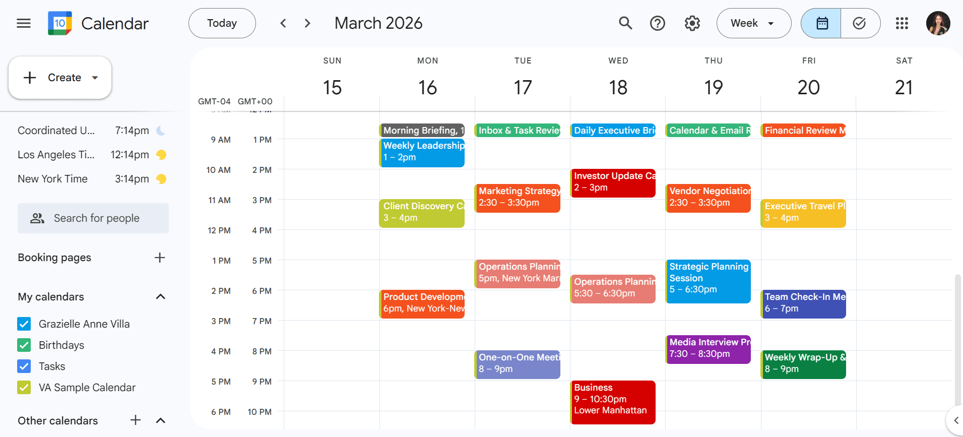 Calendar Management
