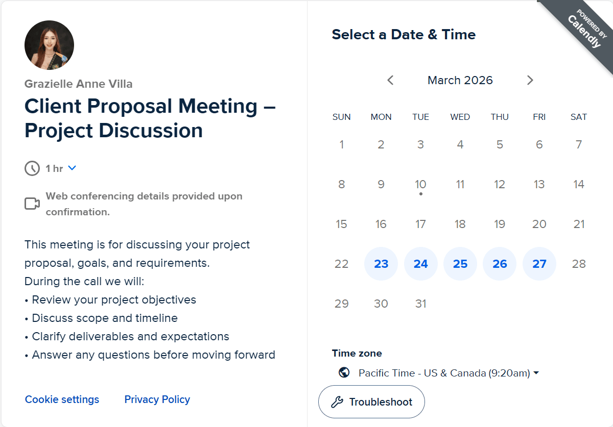 Book a Meeting