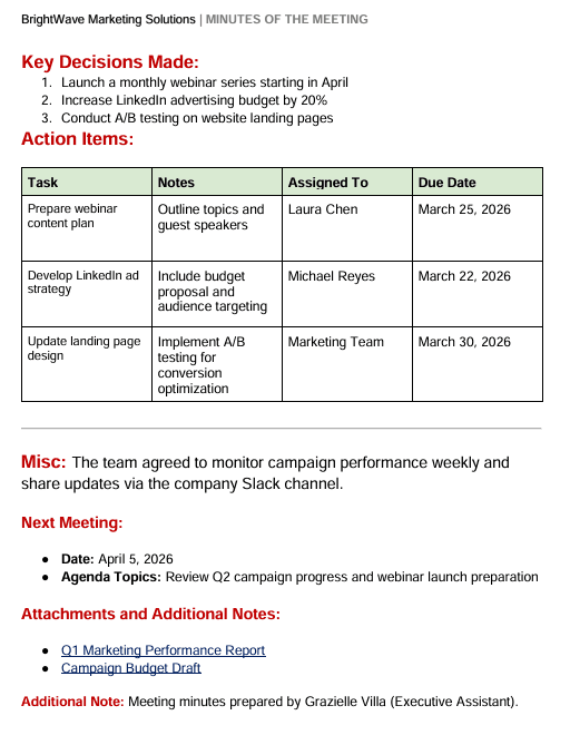 Meeting Report 2
